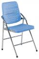 白宮電鍍塑鋼合椅-藍